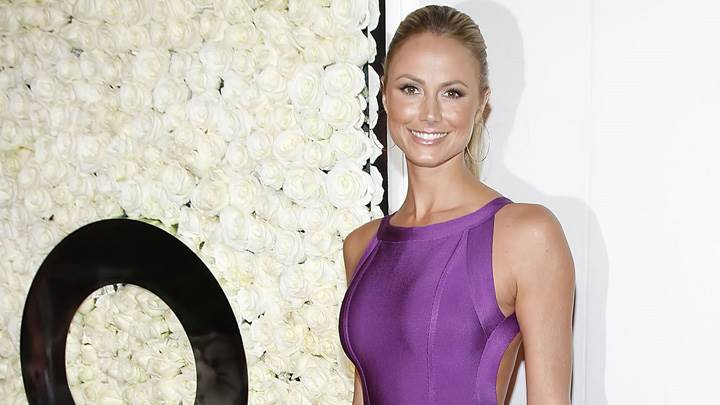 Stacy Keibler Smiling In Purple Top At Style Event In Beverly Hills